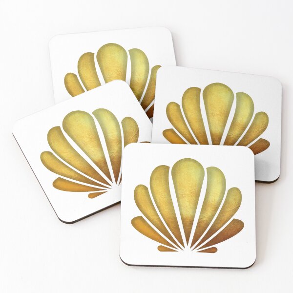 Item preview, Seashell Gold Environment Lover designed and sold by laurasgallery.