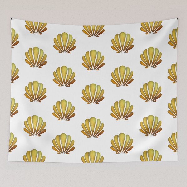 Item preview, Seashell Gold Environment Lover designed and sold by laurasgallery.