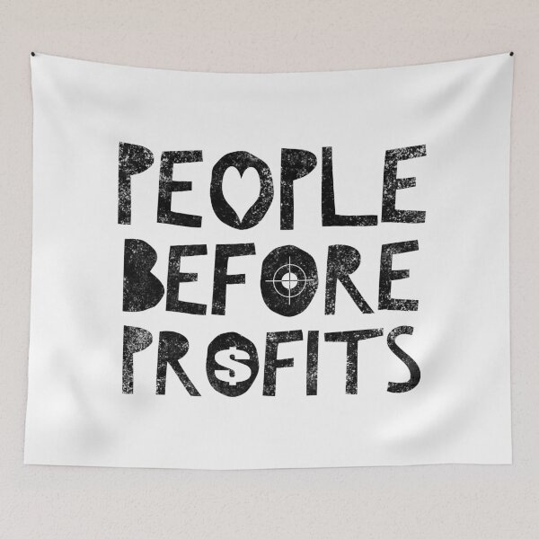 Item preview, People Before Profits designed and sold by WorldEngine.