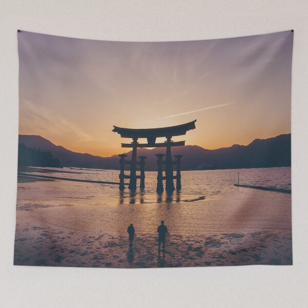 Item preview, Sunsets on Miyajima Island designed and sold by Neondreamscapes.