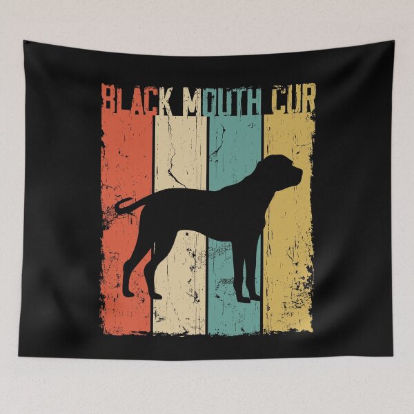 Item preview, Black Mouth Cur Dog Vintage Retro Style designed and sold by rafaeltto.