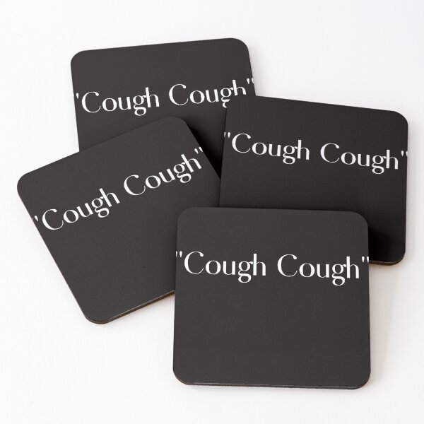 Item preview,  "Couch Cough"- white text designed and sold by TheWhiteRhyno.
