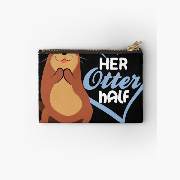 Item preview, Her Otter Half Funny Gift Romantic Couple Design Idea design designed and sold by Lisbob.