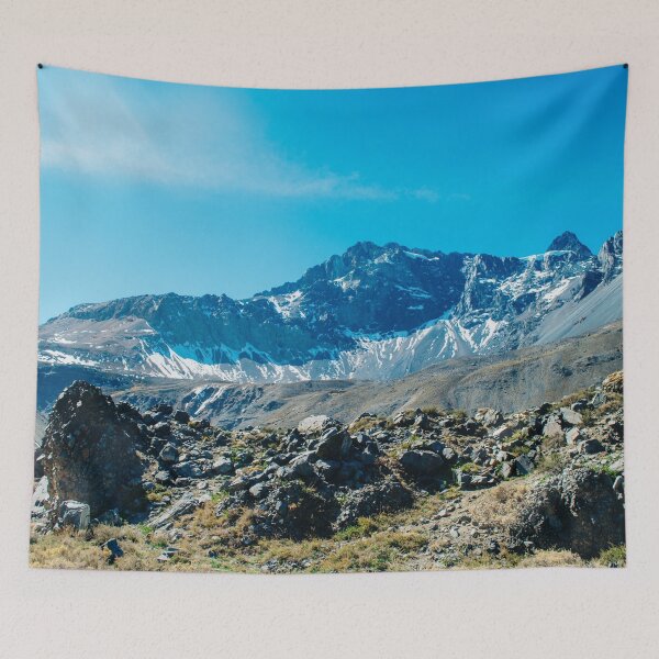 Item preview, Rocky path to snowy mountain peak designed and sold by Carmen Jost.