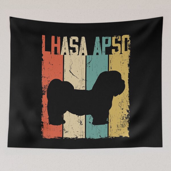 Item preview, Lhasa Apso Dog Vintage Retro Style designed and sold by rafaeltto.