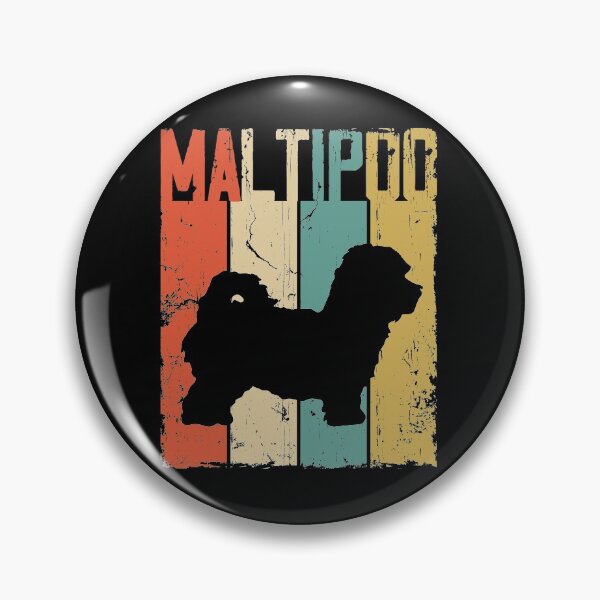 Item preview, Maltipoo Dog Vintage Retro Style designed and sold by rafaeltto.