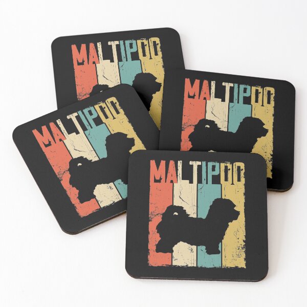 Item preview, Maltipoo Dog Vintage Retro Style designed and sold by rafaeltto.