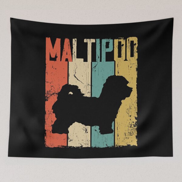 Item preview, Maltipoo Dog Vintage Retro Style designed and sold by rafaeltto.