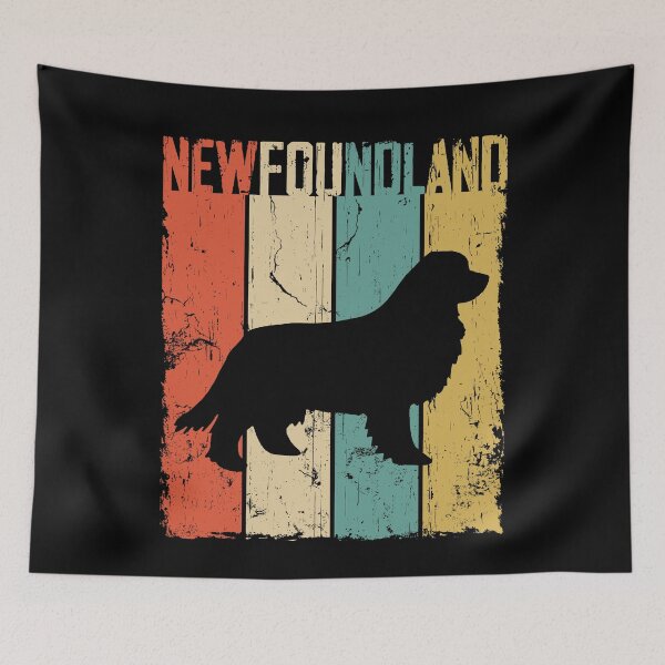 Item preview, Newfoundland Newfie Dog Vintage Retro Style designed and sold by rafaeltto.