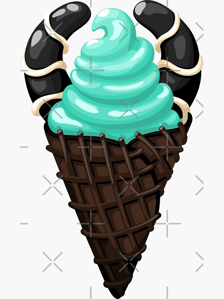 Imagen 3 de 3, Pegatina con la obra Tratamiento de helado inspirado en la amante, diseñada y vendida por spyderboy8.