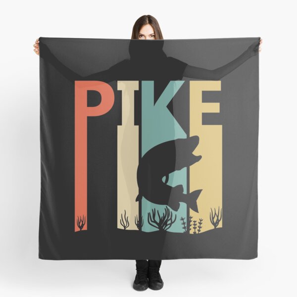 Vintage Northern Pike Fish Scarf