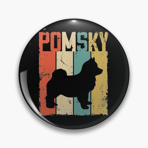 Item preview, Pomsky Dog Vintage Retro Style designed and sold by rafaeltto.