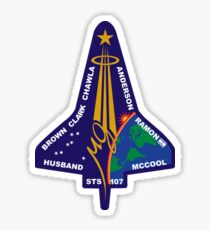 STS-107 Space Shuttle Columbia Mission Logo Sticker