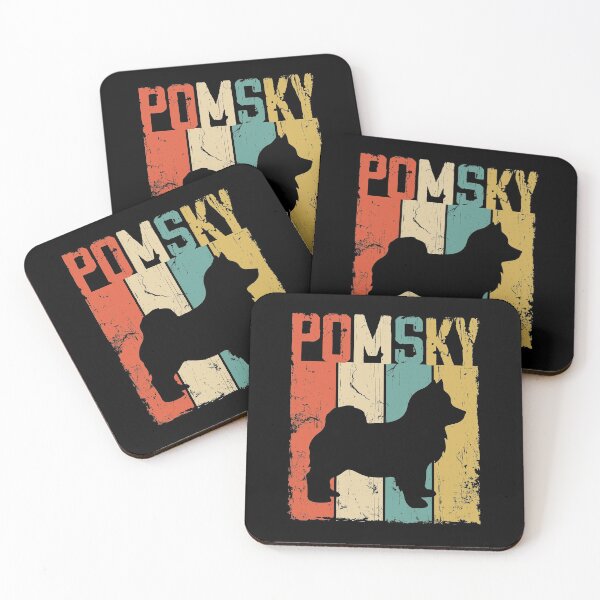 Item preview, Pomsky Dog Vintage Retro Style designed and sold by rafaeltto.