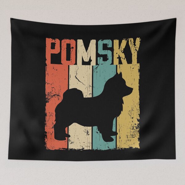 Item preview, Pomsky Dog Vintage Retro Style designed and sold by rafaeltto.