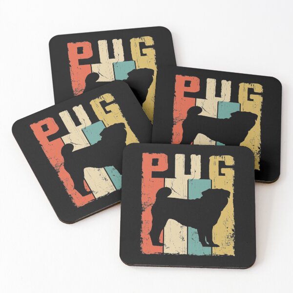Item preview, Pug Dog Vintage Retro Style designed and sold by rafaeltto.