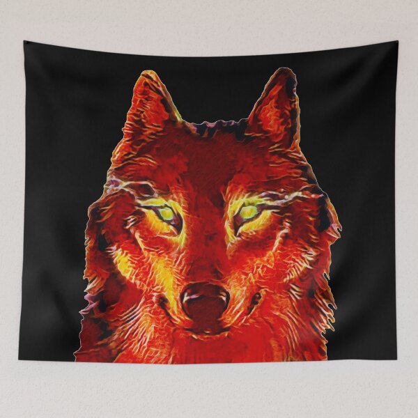 Item preview, Copy of Wolf with green shining eyes designed and sold by helenkaiy.