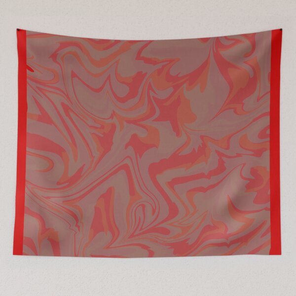 Item preview, Red Orange Marbling designed and sold by maudary.