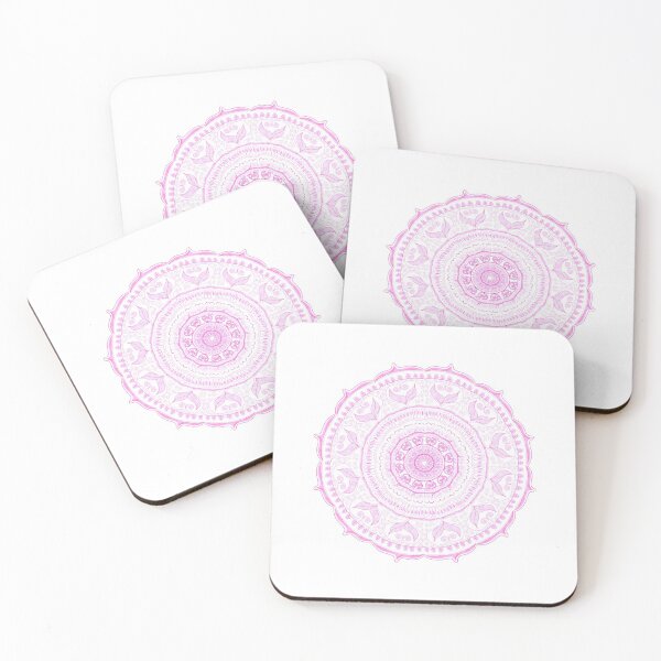 Item preview, Pink intricate geometric pattern, henna-inspired  designed and sold by MargheritaLidia.