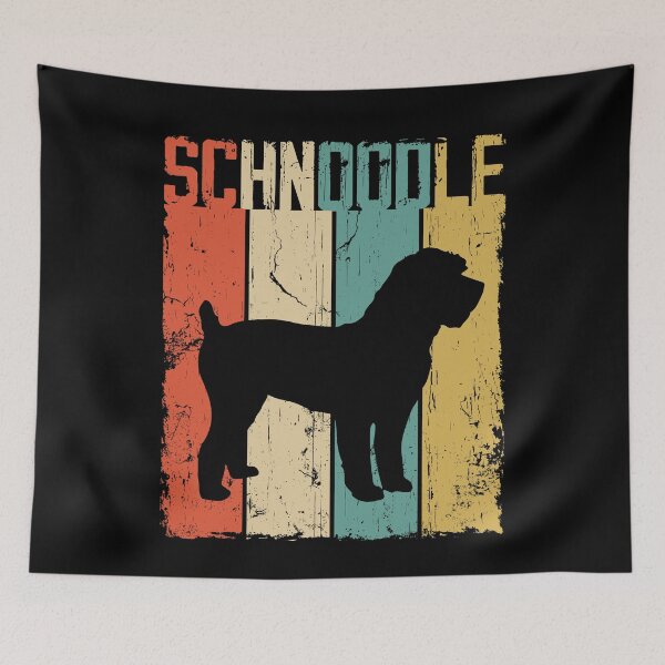 Item preview, Schnoodle Dog Vintage Retro Style designed and sold by rafaeltto.