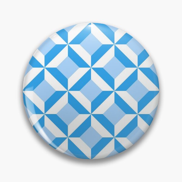 Item preview, Geometric blue pattern designed and sold by Katbydesign.