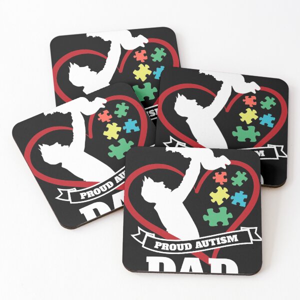 Item preview, Silhouette Proud Autism Dad Puzzle Gift Design Idea design designed and sold by Lisbob.