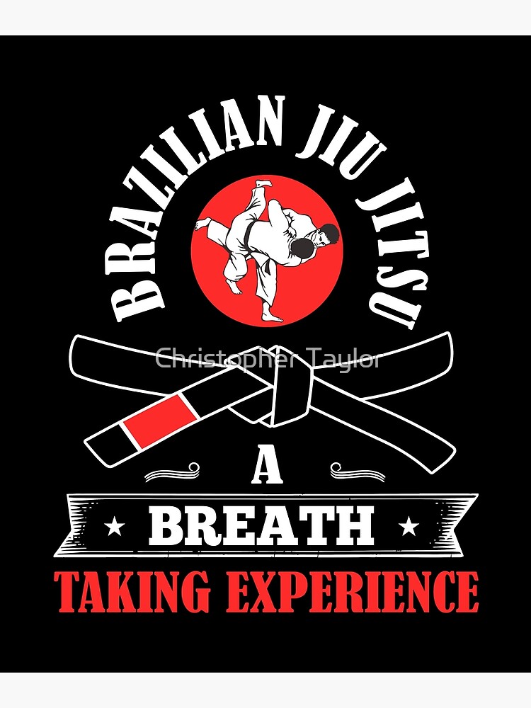 Disover Brazilian Jiu Jitsu | A Breath Taking Experience Premium Matte Vertical Poster