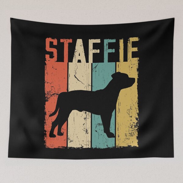 Item preview, Staffie Staffordshire Bull Terrier Dog Vintage Retro Style designed and sold by rafaeltto.