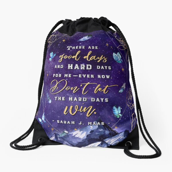 There are good days Drawstring Bag