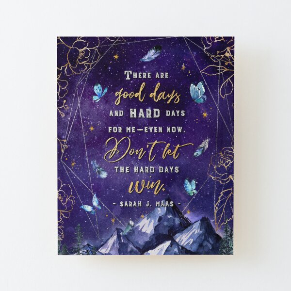 There are good days Wood Mounted Print
