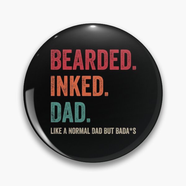Item preview, BEARDED INKED DAD Vintage Gifts For Men on Father's Day designed and sold by MagicBoutique.