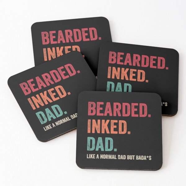 Item preview, BEARDED INKED DAD Vintage Gifts For Men on Father's Day designed and sold by MagicBoutique.