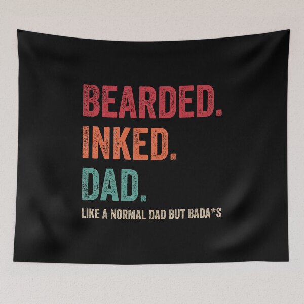 Item preview, BEARDED INKED DAD Vintage Gifts For Men on Father's Day designed and sold by MagicBoutique.