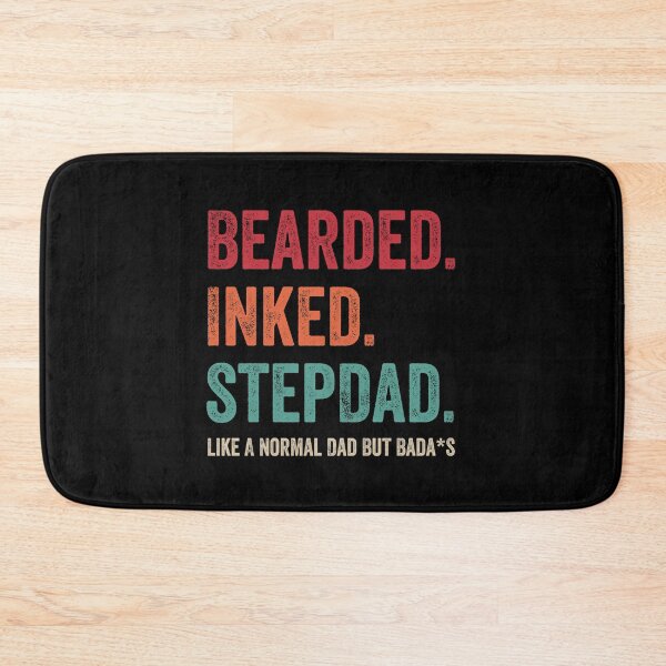 Item preview, BEARDED INKED STEPDAD Vintage Gifts For Men on Father's Day designed and sold by MagicBoutique.