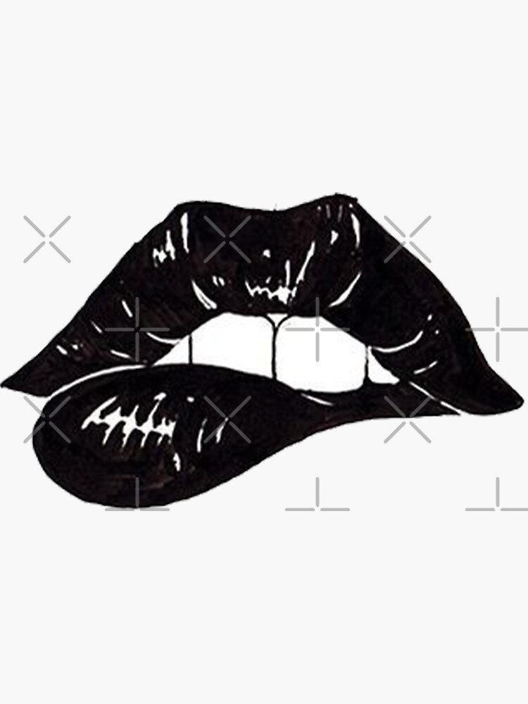 Sexy Hot Lips Sticker By Shop4fun Redbubble