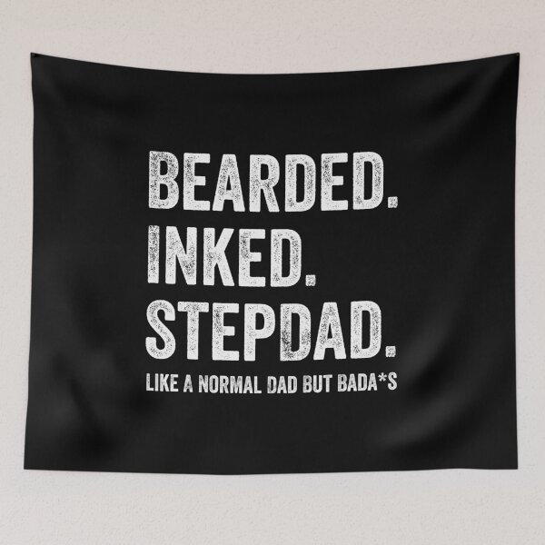 Item preview, BEARDED INKED STEPDAD Vintage Gifts For Men on Father's Day designed and sold by MagicBoutique.