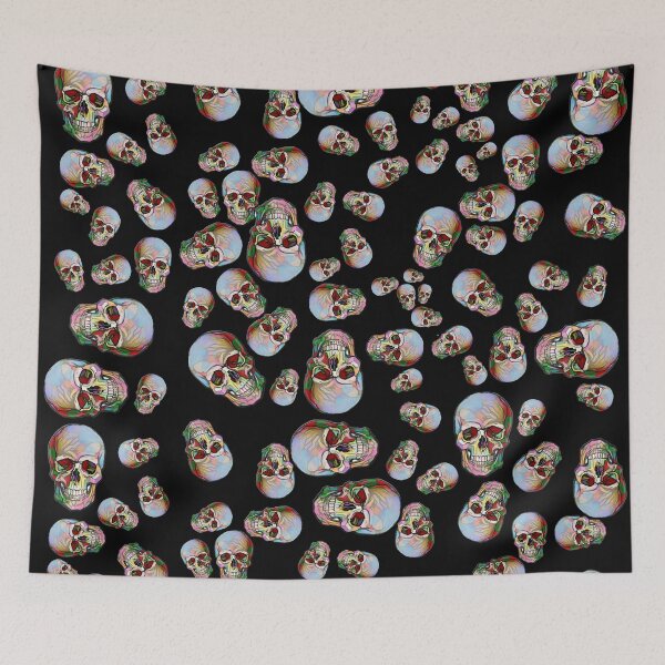 Item preview, Happy Skull Random Pattern (Black) designed and sold by Diego-t.