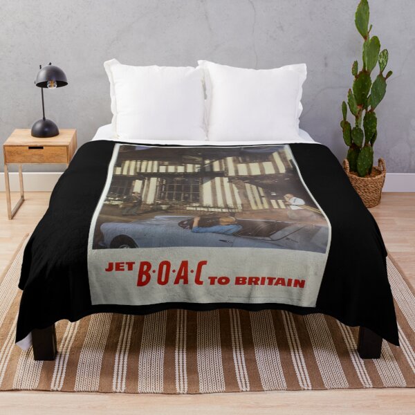 Item preview, Jet BOAC to Britain vintage travel poster designed and sold by stickart-marek.