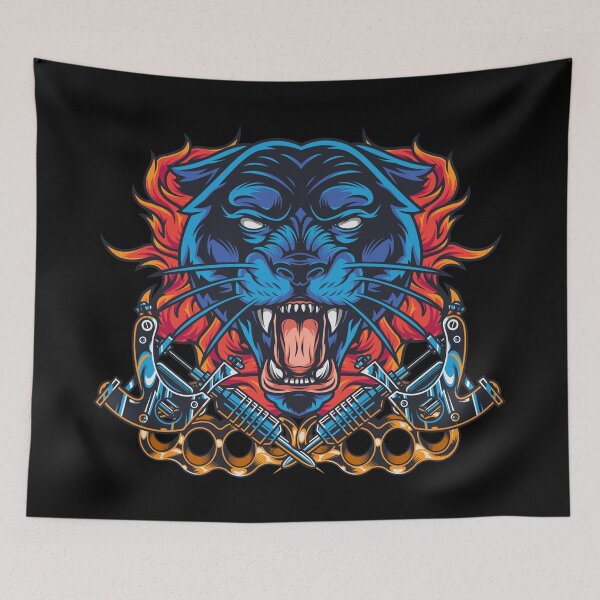 Item preview, Black Panther Tattoo designed and sold by Vector Scout Lab.