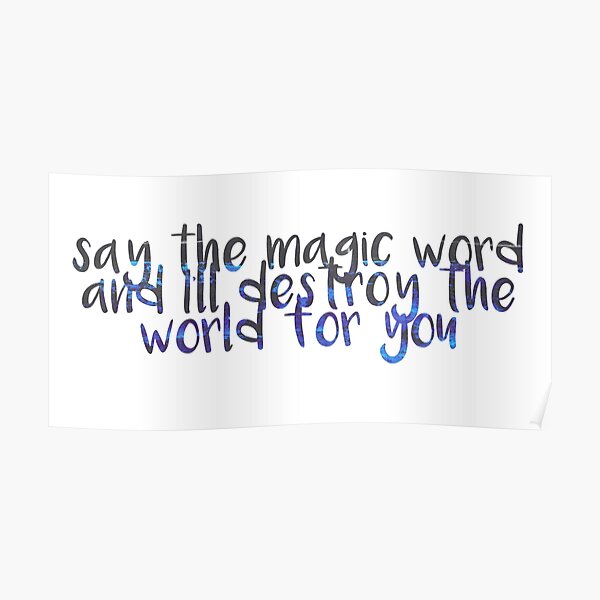 Magic Word Poster