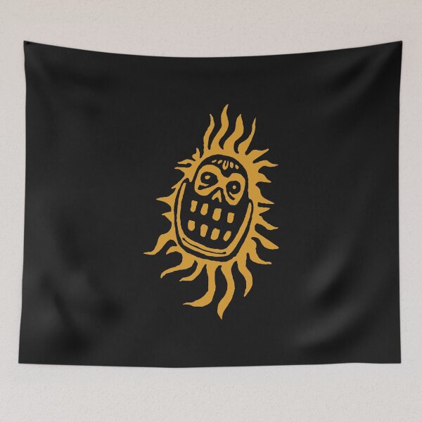 Item preview, Raving Sun Tribal Skull Tattoo Art designed and sold by pignpix.