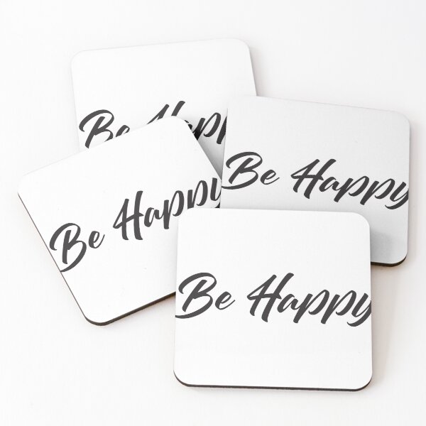 Item preview, Be Happy Script Positive Quotes Decal designed and sold by ELBStore.