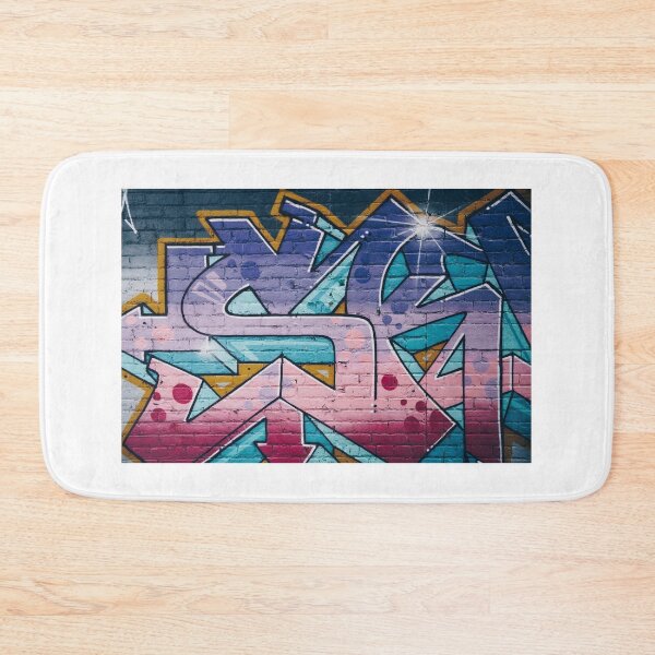 Item preview, brick wall spray urban art designed and sold by Delicarte.