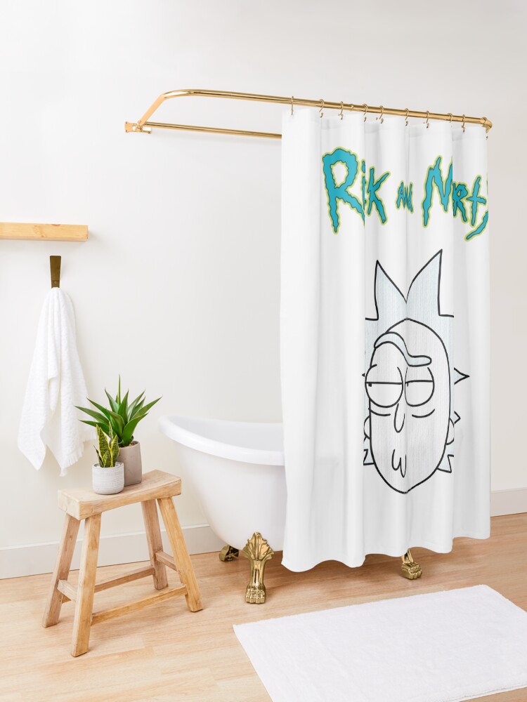 Alternate view of Rick Sanchez | Rick and Morty Character Shower Curtain