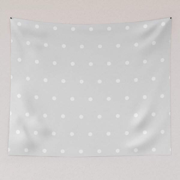 Item preview, Gray And White Dots designed and sold by hexdecor.