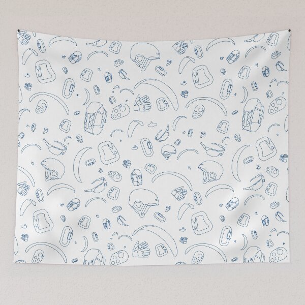 Item preview, Paraglider pattern (blue) designed and sold by akluensner.