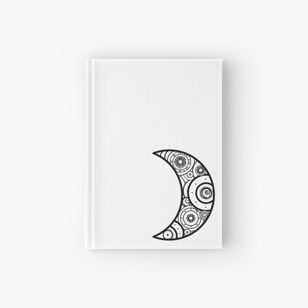 Download Mandala Moon Hardcover Journal By Aroha93 Redbubble