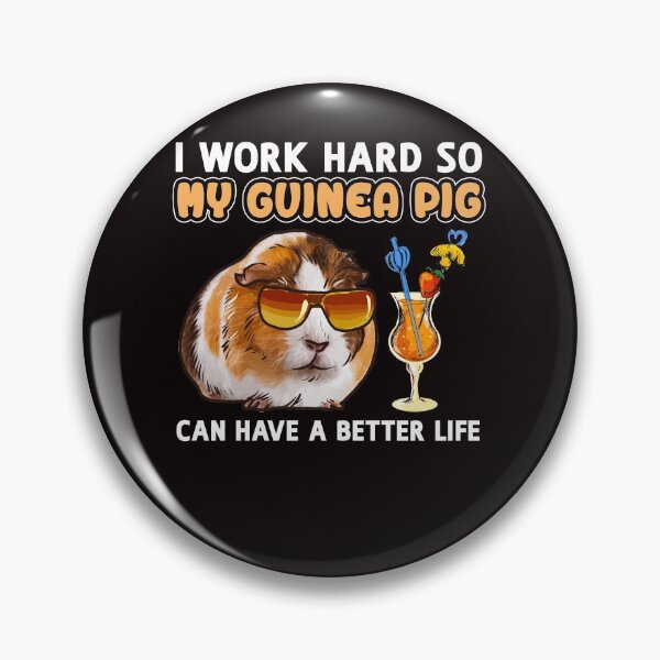 Item preview, Funny Guinea Pig Shirt  Guinea Pig Lover Design "I work hard so my Guinea Pig can have a better life" designed and sold by adsman68.