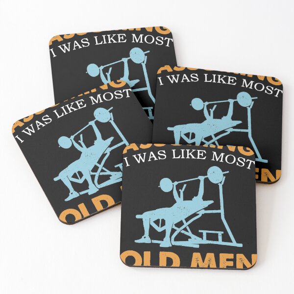 Item preview, Old Man Weight Lifting print For Old Strong People designed and sold by Lisbob.