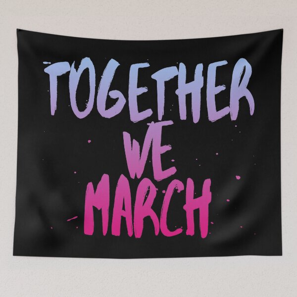 Item preview, Together We March (We Want Change • Motivational Speech • Splatter Brush Art) designed and sold by SassyClassyMe.